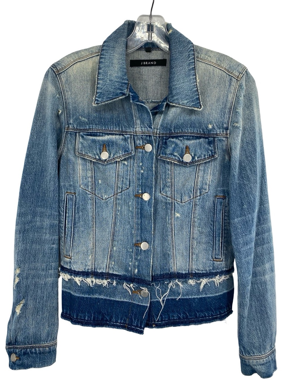 J Brand Deena Released Hem Denim Jean Jacket Size Small
